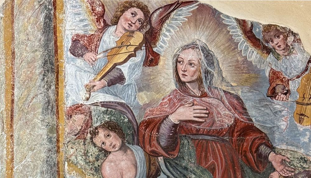 Affresco Pietrafesa a Santa Maria degli Angeli a Brienza