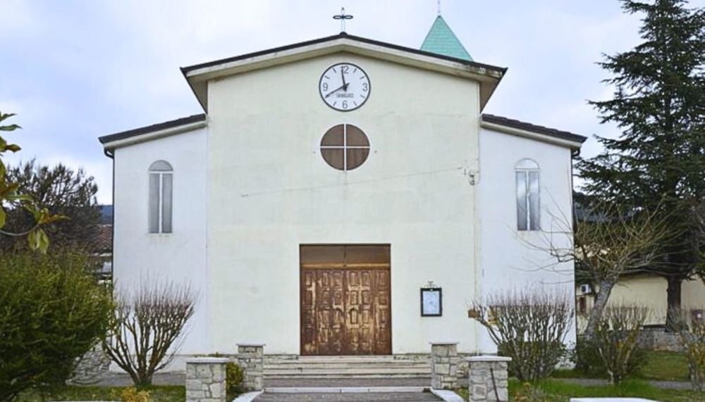 Vista facciata Chiesa di San Nicola a Galaino frazione di Marsico Nuovo
