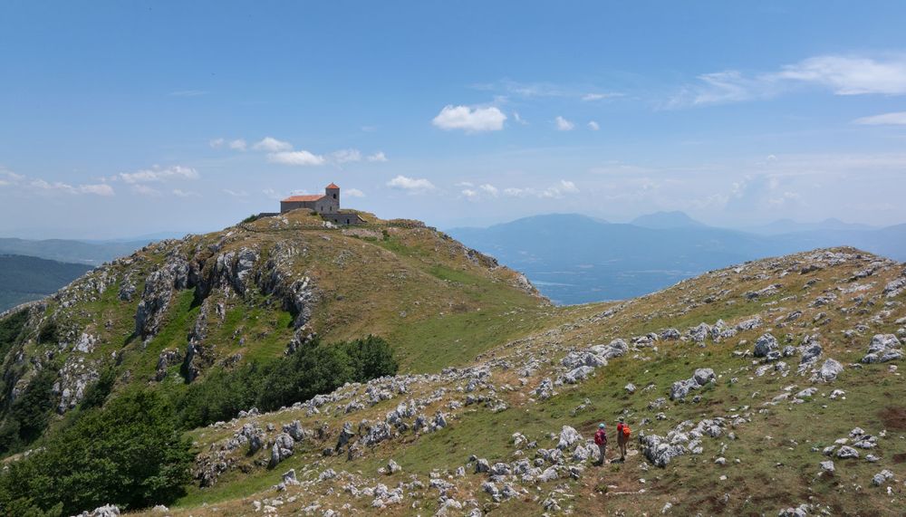 Vista panoramica del Santuario del Sacro Monte di Viggiano
